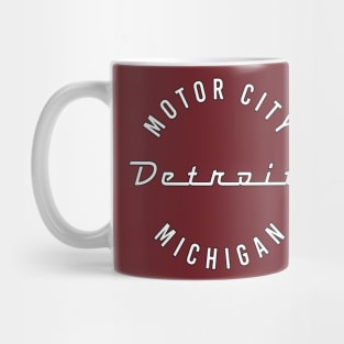 Detroit Michigan Motor City Mug